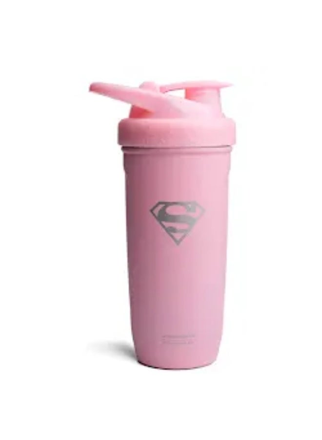 Smartshake Justice League Reforce Shaker Bottle 900ml, DC Comics Stainless Steel Protein Shaker Water Bottle, Leakproof Water Shaker Cup, Supplement Shaker for Sport & Gym, BPA-Free